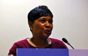 Maryland House of Delegates Speaker Adrienne A. Jones, a Democrat, at a MD Dems Women's Diversity Leadership Council event, Dec. 4, 2019. Edward Kimmel via Flickr (CC BY-SA 2.0)