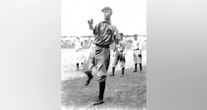 This photo of Father Allan Travers was featured in the local newspaper after his pitching "performance" for the Detroit Tigers against the Philadelphia A's on May 18, 1912. The photo featured the caption "strikebreaker," which worried Travers' mother, since there was a street trolley strike in Philadelphia earlier in the month, and she didn't want her son caught in the confusion.?w=200&h=150