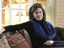 Helen Alvaré, shown in her Maryland home, encourages Catholics “to give a reason for the hope that is in you” (1 Pt 3:15) as they work to defend Church teaching on the dignity of life and family issues.