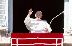 Pope Francis delivers his Angelus address on Dec. 19, 2021. Vatican Media