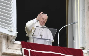 Pope Francis gives his Angelus address on Nov. 14, 2021. Vatican Media/CNA