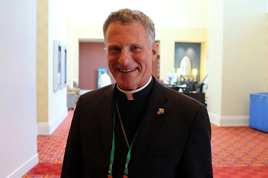 Archbishop Timothy Broglio of the Archdiocese of the Military Services outside the meeting hall during the 2019 USCCB General Assembly, June 12, 2019.?w=200&h=150