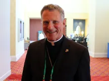 Archbishop Timothy Broglio of the Archdiocese of the Military Services outside the meeting hall during the 2019 USCCB General Assembly, June 12, 2019.