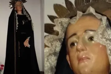 Sorrowful Virgin statue Argentina