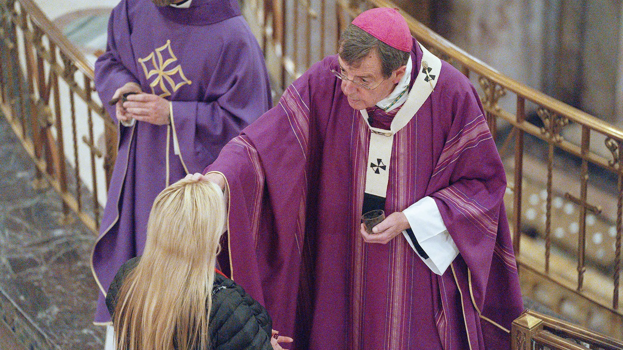 Archbishop Allen H. Vigneron imposes ashes during Ash Wednesday Mass on Feb. 14, 2024, at St. Aloysius Parish in downtown Detroit. Archbishop Vigneron encouraged Catholics to think of this Lenten season as a military campaign proclaiming the kingdom of Christ.?w=200&h=150