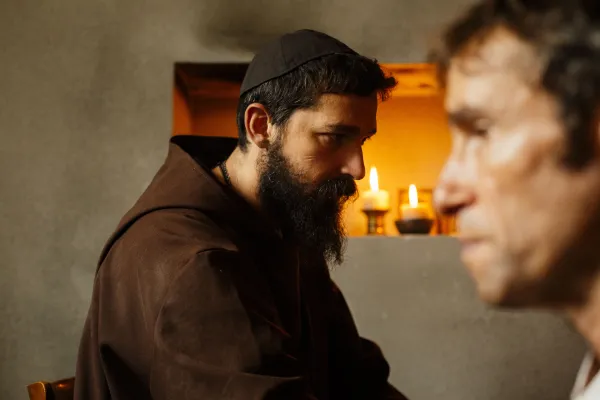 Shia LaBeouf plays the role of Padre Pio in the new film about the saint coming in June 2023. Gravitas Ventures