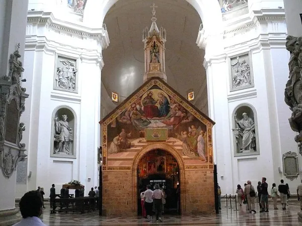Portiuncola in the Basilica of Santa Maria degli Angeli in Assisi, Italy. Credit: zyance, CC BY-SA 2.5, via Wikimedia Commons