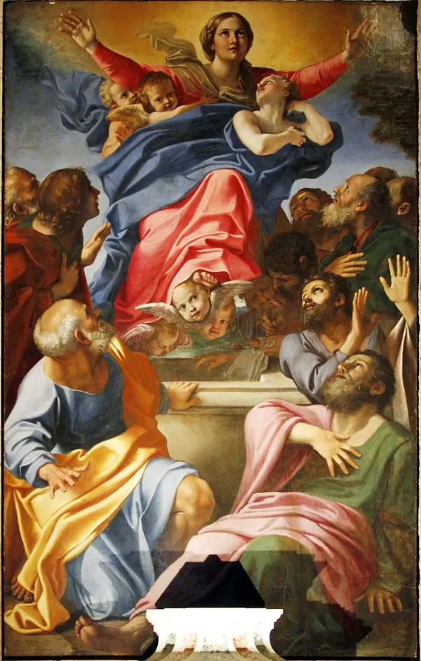 Assumption of the Virgin by Annibale Carracci at the Church of Santa Maria del Popolo in Rome. Credit: © José Luiz Bernardes Ribeiro
