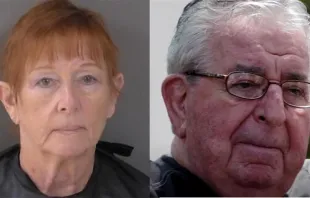Deborah True was investigated on suspicion of embezzling church funds at Holy Cross Catholic Church in Vero Beach, Florida. Police say the former pastor, Father Richard “Dick” Murphy, who died on March 22, 2020, was also involved in funneling money from the parish. Indian River County Jail/ YouTube screenshot of Murphy