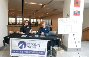 Students for Life activists tabling at Miami University in Oxford, Ohio. Credit: Photo courtesy of Students for Life of America