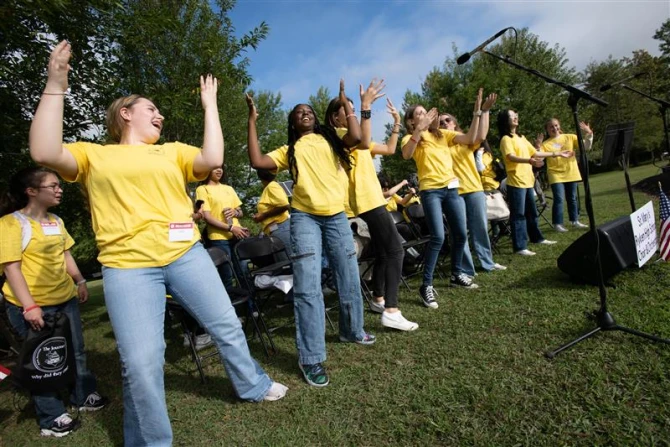 Youth rally on St. Clements Island