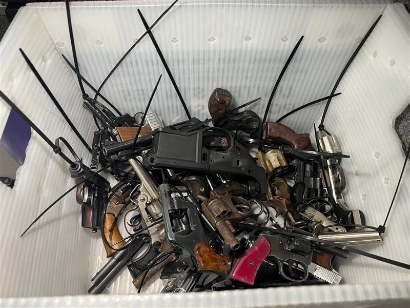The Archdiocese of Baltimore said it acquired several hundred guns as part of a “buyback” program financed by local parishes and individual donors on Aug. 5, 2023.?w=200&h=150