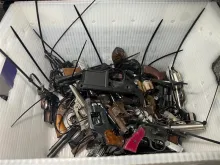 The Archdiocese of Baltimore said it acquired several hundred guns as part of a “buyback” program financed by local parishes and individual donors on Aug. 5, 2023.