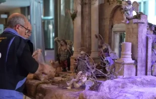 Installation of the first Nativity scene in the European Parliament Credit: European People's Party