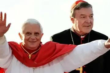 Benedict XVI and Cardinal Pell in Australia.