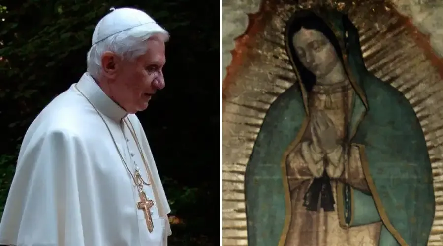 Pope Benedict XVI / image of Our Lady of Guadalupe?w=200&h=150