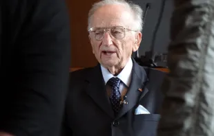 At the age of 27, Ben Ferencz was assigned to prosecute the Einsatzgruppen (mobile killing units) trial, in which 22 former commanders were charged with war crimes and crimes against humanity. Adam Jones, Ph.D.|Wikipedia|CC BY-SA 3.0