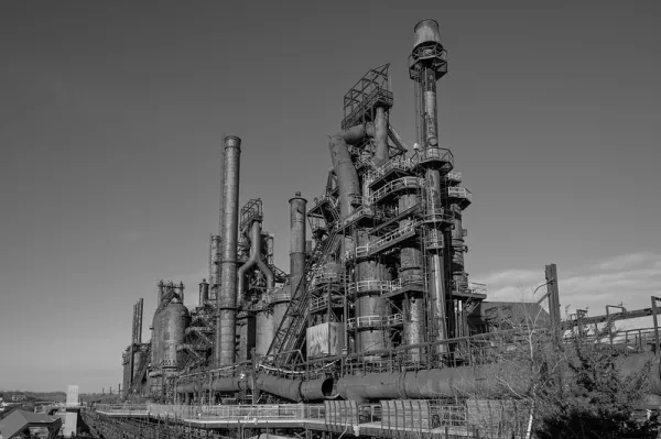 A steel plant in Bethlehem, Pennsylvania. Credit: Peter Miller/Flickr