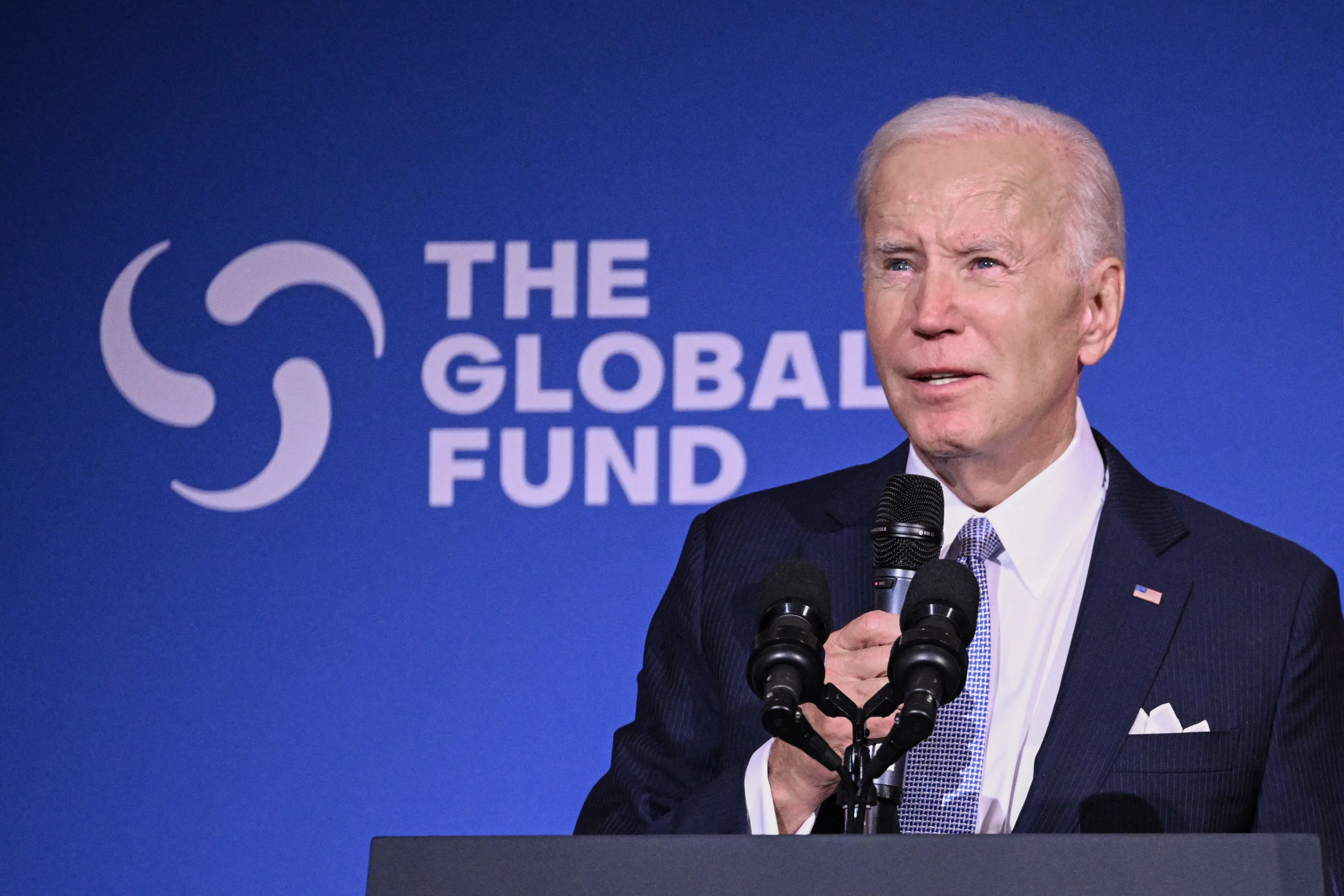 President Joe Biden speaks during the Global Fund Seventh Replenishment Conference in New York on Sept. 21, 2022.?w=200&h=150