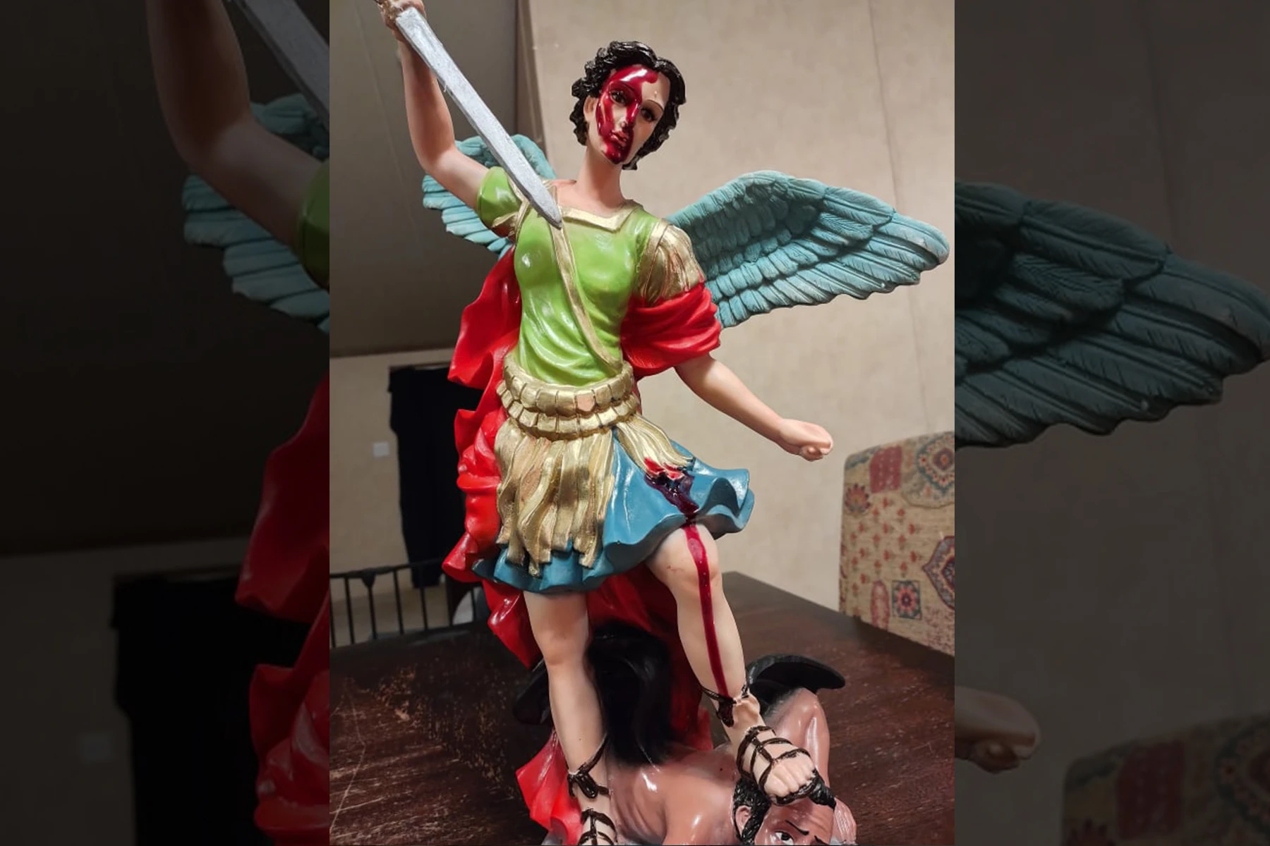 Is blood flowing from a Colorado woman's St Michael statue? Catholic