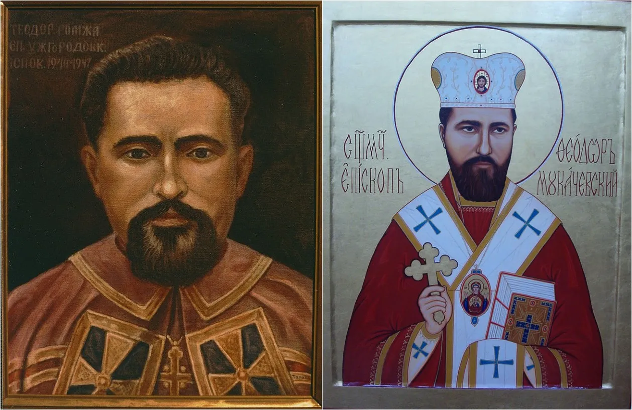 Blessed Theodore Romzha. Left: A painting in the Basilian monastery of Glen Cove, New York, painted in the 1980s. Photo taken by Josaphat Vladimir Timkovic, OSBM. Right: An icon of Theodore Romzha, St. Anthony’s Church at Russicum.?w=200&h=150