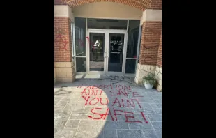 Blue Ridge Pregnancy Center in Lynchburg, Virginia had its windows smashed and was defaced with graffiti the night of June 24-25. null