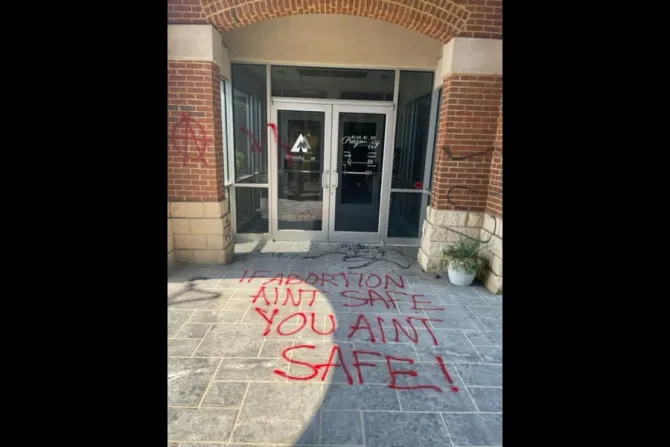 Blue Ridge Pregnancy Center in Lynchburg, Virginia had its windows smashed and was defaced with graffiti the night of June 24-25.