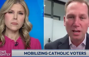 CatholicVote president Brian Burch discusses the upcoming Iowa caucuses with “EWTN News Nightly” anchor Tracy Sabol on Jan. 9, 2024. Credit: “EWTN News Nightly”