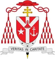 The coat of arms of Cardinal Stephen Brislin. Credit: Creative Commons, CC BY-SA 2.5