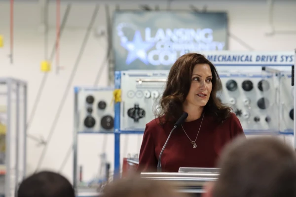 Michigan Governor Gretchen Whitmer signs a FY 2022 state budget in Lansing, Mich., Sept. 29, 2021. Photo courtesy of the Office of Governor Gretchen Whitmer.