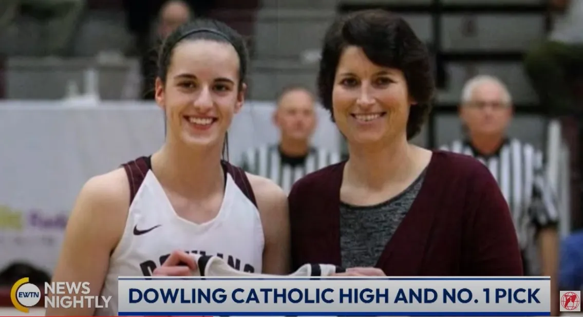 Caitlin Clark attended Dowling Catholic High School in West Des Moines, Iowa, where she was coached by Kristin Meyer, who joined “EWTN News Nightly” host Tracy Sabol on April 16, 2024, to share what it has been like for her to watch Clark become a basketball phenom.?w=200&h=150