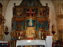 Altarpiece of St. Euphemia Church in Terradillos de Sedano (Burgos, Spain)