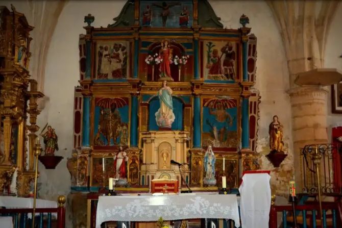 church altarpiece in Spain