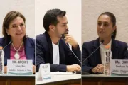 Xóchitl Gálvez, Jorge Álvarez Máynez, and Claudia Sheinbaum