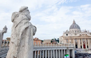 Canonization Mass for St. Artemide Zatti and St. Giovanni Battista Scalabrini on Oct. 9, 2022. Daniel Ibanez/CNA