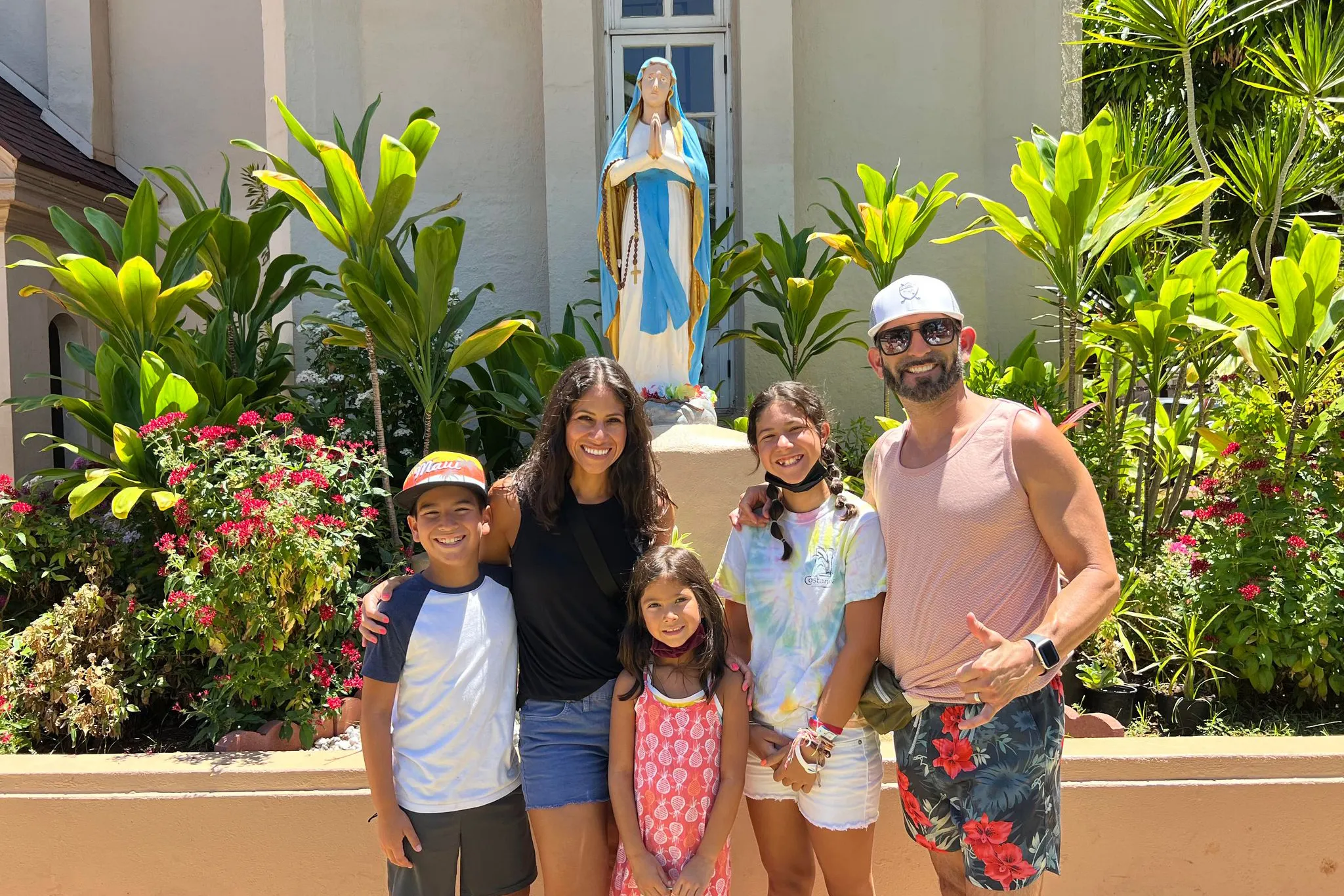 The Cardenas family, of Sacramento, posing outside Maria Lanakila Catholic Church in Lahaina, Hawaii.?w=200&h=150