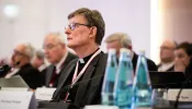Cardinal Rainer Maria Woelki of Cologne attends a German Synodal Way assembly on March 9, 2023.