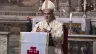Cardinal Pierbattista Pizzaballa gives the homily at a Mass in which he took possession of his titular church, St. Onuphrius, in Rome on May 1, 2024.