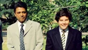 Rajesh Mohur pictured with Carlo Acutis on the day of his confirmation.