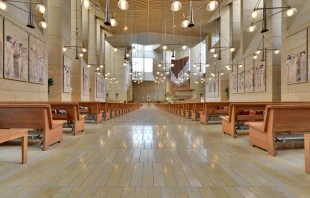 A view of the nave of the Cathedral of Our Lady of Angels where the funeral Mass for Bishop David O'Connell will be celebrated David Leigh Ellis|Wikipedia|CC BY-SA 3.0