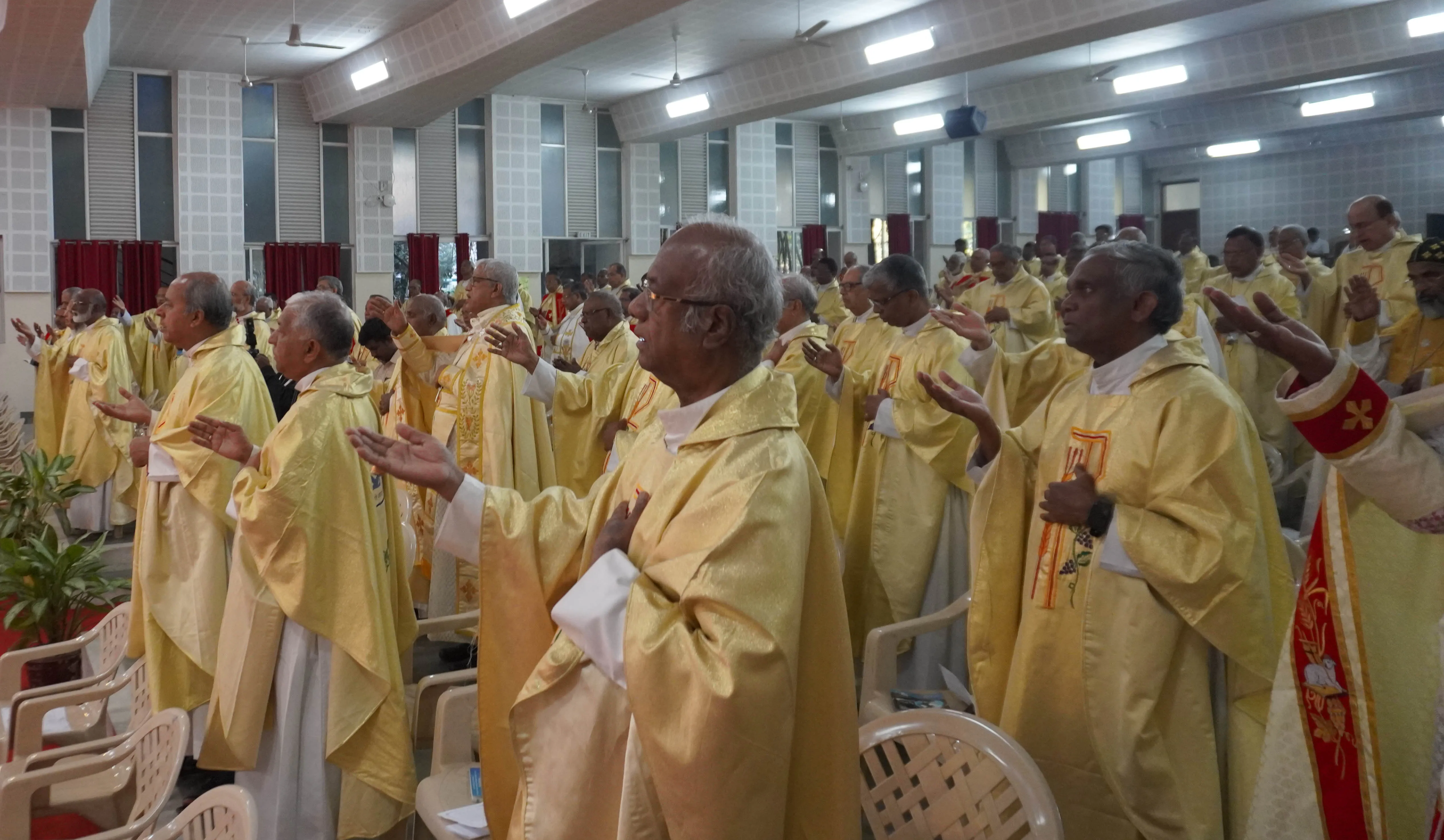 Indian Catholics bishops pray at the closing of the their Feb. 7, 2024, conference.?w=200&h=150