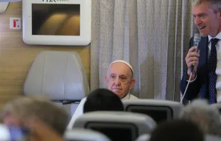 Discussing on the flight from Kazakhstan to Italy on Thursday, Sept. 15, 2022, the moral degradation of the West, particularly in relation to the advance of legal euthanasia, Pope Francis said the region has taken the wrong path, and that killing should be left “to the animals.” Photo credit: EWTN