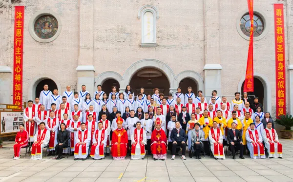 The installation ceremony of Bishop John Peng Weizhao in Nanchang, China on Nov. 24, 2022. Chinese Catholic Patriotic Association