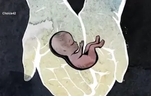 An image from the Canadian pro-life group Choice42's animated video encouraging pregnant women to choose life. Choice42
