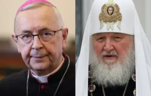 Archbishop Stanisław Gądecki and Patriarch Kirill of Moscow. Episkopat.pl/Kremlin.ru via Wikimedia (CC BY 4.0).