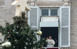 Pope Francis gives his Angelus address on Dec. 24, 2023. Vatican Media