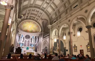 A prayer vigil was held at the Church of the Annunciation in Houston in the aftermath of the nearby Astroworld music festival stampede Nov. 5, 2021. Courtesy of Harris County Judge Lina Hidalgo