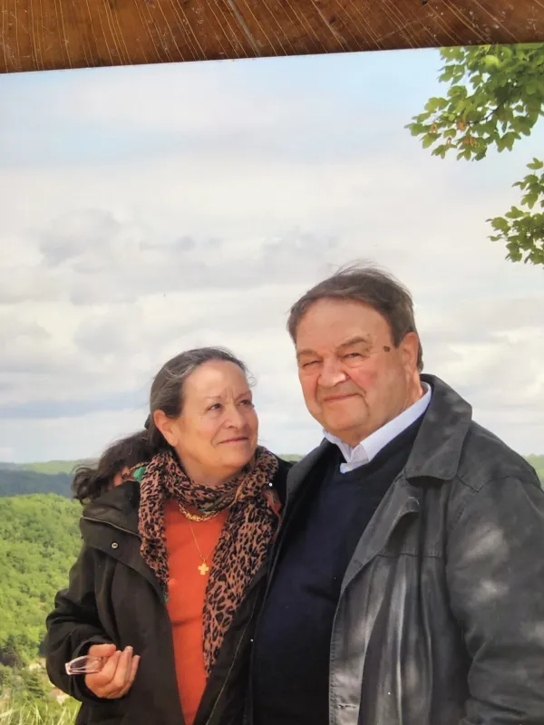 Claude and Marie-France Delpech, owners of a family business in France called “Les Jardins de Sainte-Hildegarde.”. Credit: Courtesy of Claude and Marie-France Delpech