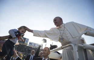 Pope Francis visits Artemio Franchi Municipal Stadium in Florence, Italy, on Nov. 10, 2015. Vatican Media.