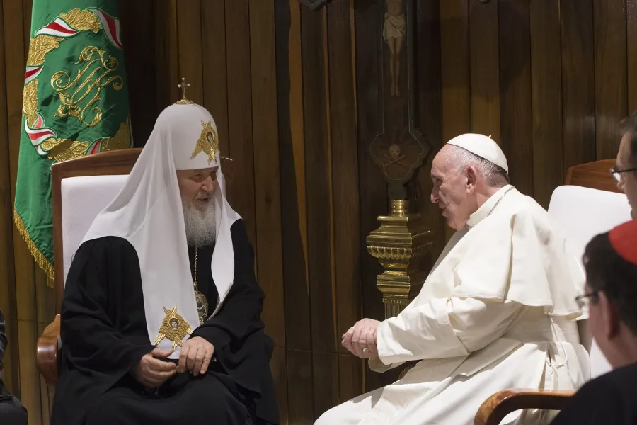 Pope Francis meets with Russian Orthodox Patriarch Kirill in Havana, Cuba. on Feb. 12, 2016.?w=200&h=150